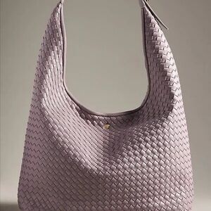 Anthropologie The Love Knot Slouchy Woven Tote